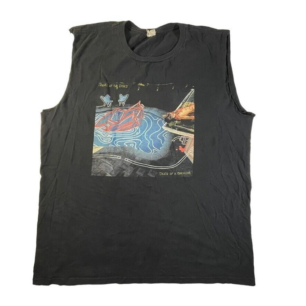 Panic! at the Disco "Death of a Bachelor" cutoff sleeveless t-shirt men's L fit
